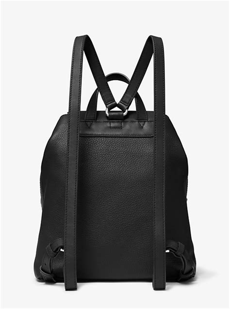 Michael Kors Raven Medium Pebbled Leather Backpack 